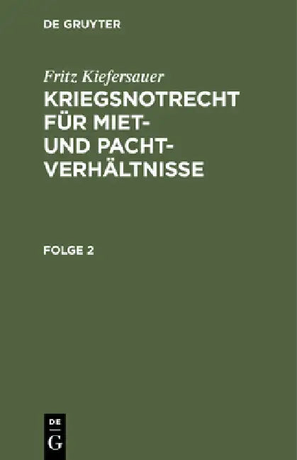 Stand Vom 1. Februar 1941 by Fritz Kiefersauer
