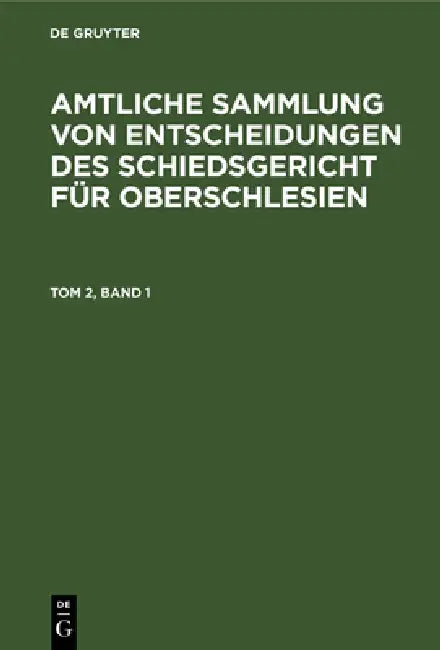 1931 by Schiedsgericht Für Oberschlesien