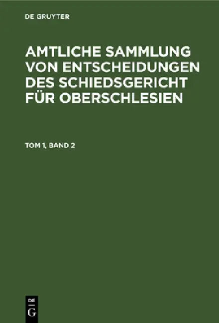1931 by Schiedsgericht Für Oberschlesien
