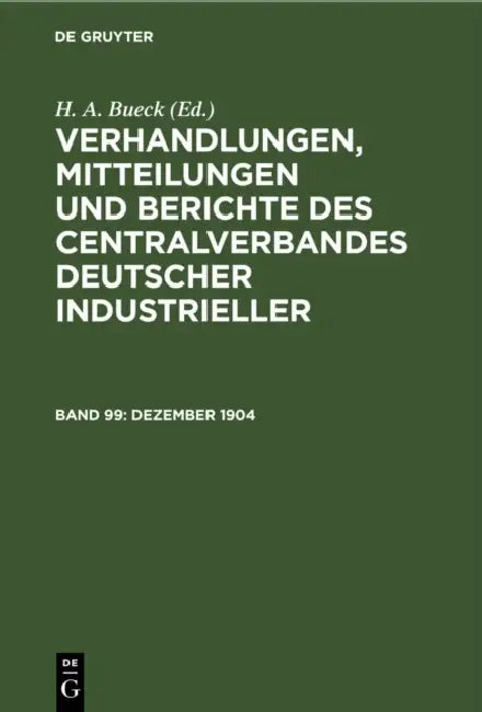 Dezember 1904 by H. A. Bueck