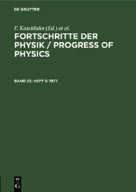 1977 by F. Kaschluhn, A. Lösche, R. Ritschl