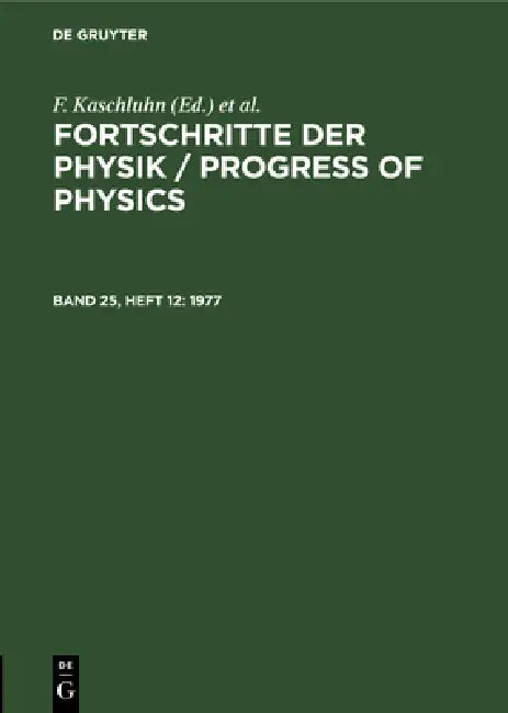 1977 by F. Kaschluhn, A. Lösche, R. Ritschl