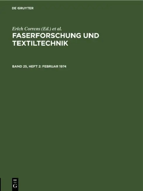 Februar 1974 by Erich Correns, Walter Frenzel, Erich Correns