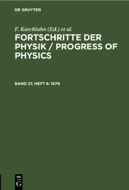 1979 by F. Kaschluhn, A. Lösche, R. Ritschl