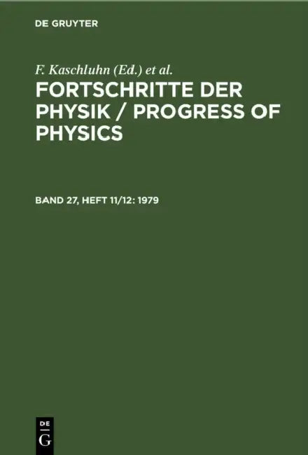 1979 by F. Kaschluhn, A. Lösche, R. Ritschl