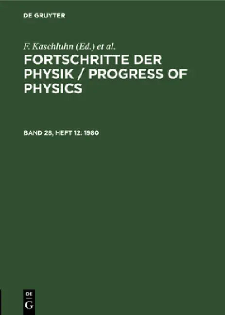 1980 by F. Kaschluhn, A. Lösche, R. Ritschl