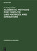 Algebraic Methods for Toeplitz-Like Matrices and Operators by G. Heinig, K. Rost