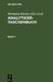 Analytiker-Taschenbuch. Band 1 by Hermann Kienitz, Rudolf Bock, Wilhelm Fresenius