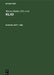 1986 by Zentralinstitut Für Alte Geschichte Und, Werner Hartke, Rigobert Günther