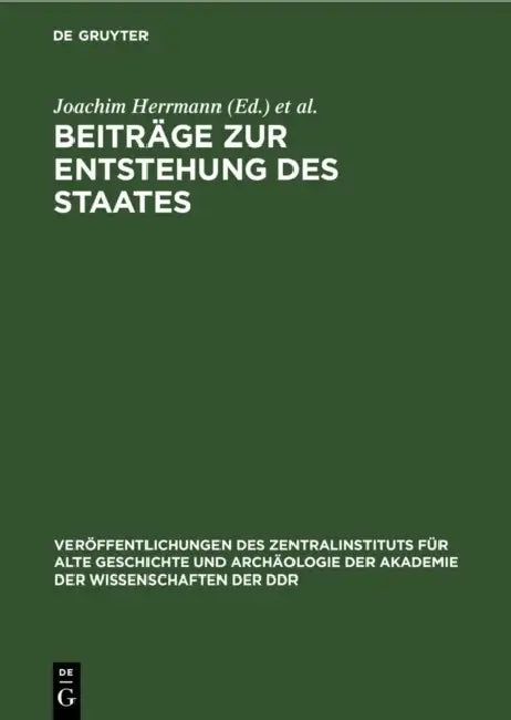 Beiträge Zur Entstehung Des Staates by Joachim Herrmann, Irmgard Sellnow
