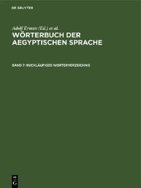 Ruckläufiges Wörterverzeichnis by W. F. Reineke