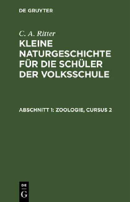 Zoologie, Cursus 2 by G. A. Ritter
