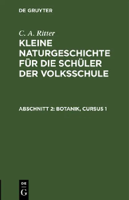 Botanik, Cursus 1 by G. A. Ritter