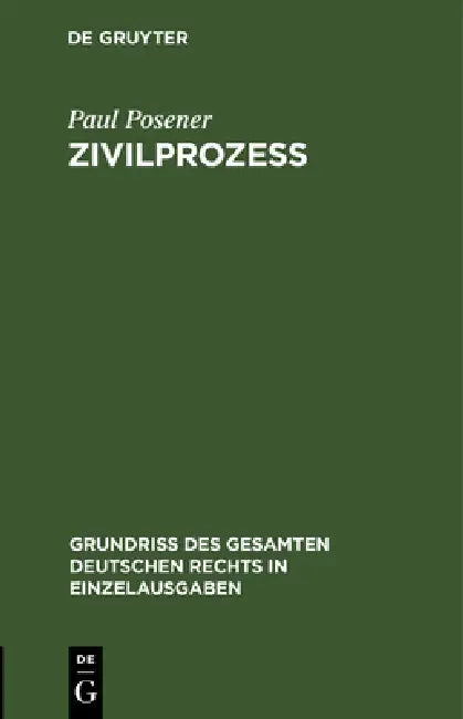 Zivilprozeß by Paul Posener
