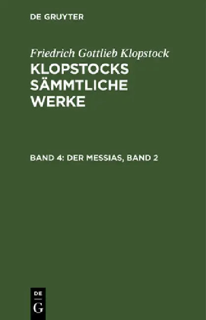 Der Messias, Band 2 by Friedrich Gottlieb Klopstock