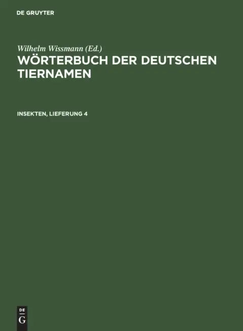 Insekten, Lieferung 4 by Wolfgang Pfeifer