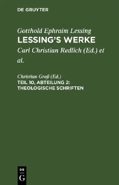 Theologische Schriften by Christian Groß