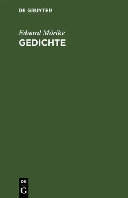 Gedichte by Eduard Mörike