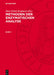 Methoden Der Enzymatischen Analyse. Band 1 by Hans Ulrich Bergmeyer