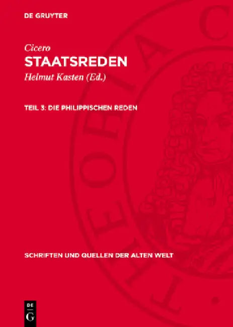 Die philippischen Reden by Helmut Kasten, Cicero