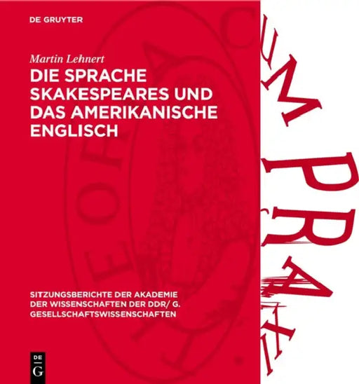 Die Sprache Skakespeares Und Das Amerikanische Englisch by Martin Lehnert