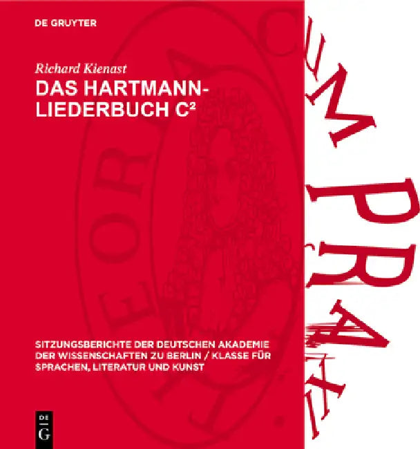 Das Hartmann-Liederbuch C2 by Richard Kienast