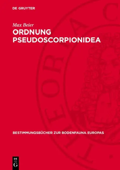 Ordnung Pseudoscorpionidea: (Afterskorpione) by Max Beier
