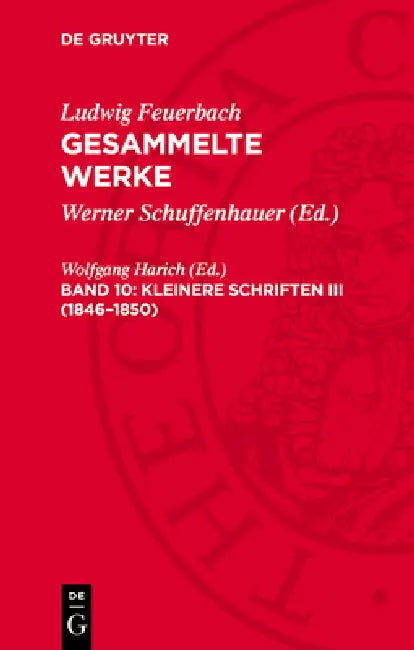 Kleinere Schriften III (1846-1850) by Wolfgang Harich
