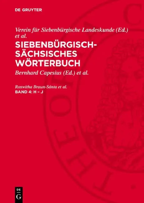 H - J by Bernhard Capesius, Mihai Isbăşescu, Roswitha Braun-Sánta Et Al