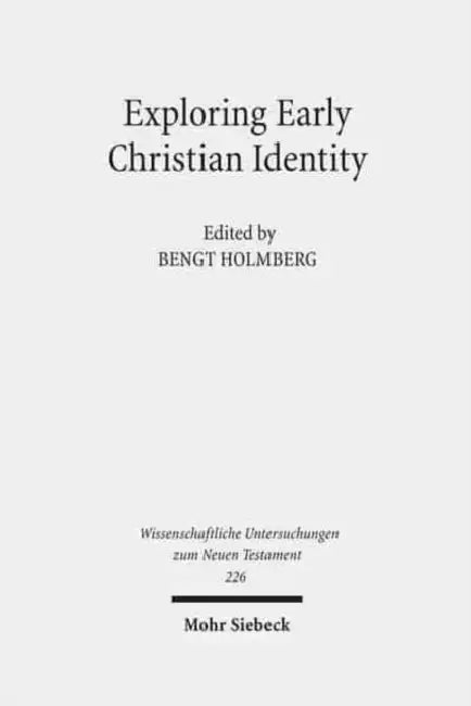 Exploring Early Christian Identity by Bengt Holmberg