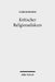 Kritischer Religionsdiskurs by Ulrich Barth