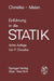 Einführung in Die Statik by Fritz Chmelka, Ernst Melan