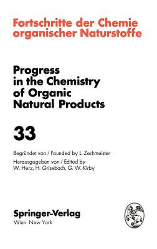 Fortschritte Der Chemie Organischer Naturstoffe / Progress in the Chemistry of Organic Natural Products by G. Cimino