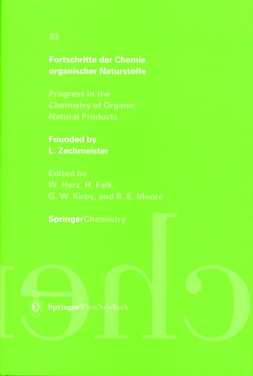 Fortschritte Der Chemie Organischer Naturstoffe: Progress in the Chemistry of Organic Natural Products by R. D. H. Murray
