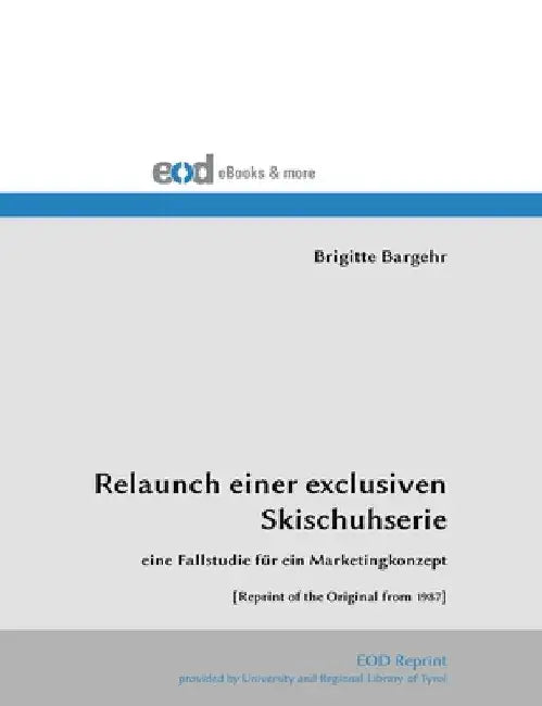 Relaunch einer exclusiven Skischuhserie by Brigitte Bargehr