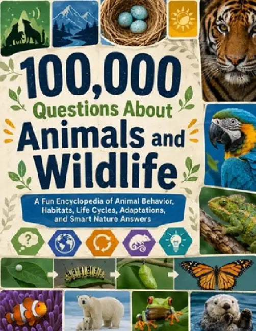 100,000 Questions About Animals and Wildlife: A Fun Encyclopedia of Animal Behavior, Habitats, Life Cycles, Adaptations, and Smart Nature Answers by Dr Melissa W Finklea