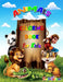 Animals Coloring Book for Kids: Animal Coloring Pages for Kids, Ages 4-8, Relaxation and Stress Relief Designs Including Wild Farm Animals and Sea Cre by Tanitatatiana