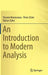 An Introduction to Modern Analysis by Vicente Montesinos
