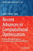 Recent Advances in Computational Optimization: Results of the Workshop on Computational Optimization Wco 2013 by Stefka Fidanova