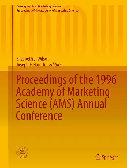 Proceedings of the 1996 Academy of Marketing Science (Ams) Annual Conference by Elizabeth J. Wilson
