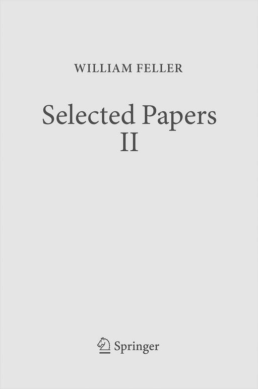 Selected Papers II by William Feller