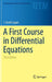 A First Course in Differential Equations by Logan