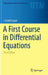 A First Course in Differential Equations by Logan