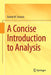 A Concise Introduction to Analysis by Daniel W. Stroock