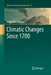 Climatic Changes Since 1700 by Stefan Brönnimann