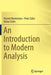 An Introduction to Modern Analysis by Vicente Montesinos
