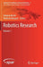 Robotics Research: Volume 1 by Antonio Bicchi