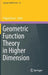 Geometric Function Theory in Higher Dimension:: Springer INdAM Series by Filippo Bracci