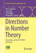 Directions in Number Theory: Proceedings of the 2014 Win3 Workshop by Ellen E. Eischen