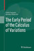 The Early Period of the Calculus of Variations by Paolo Freguglia